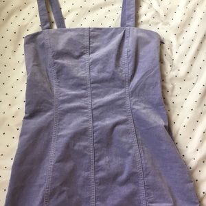 Lavender Corduroy Dress with ladder backing
